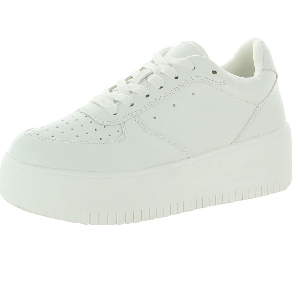 Steve Madden White Rocket Platform Sneakers